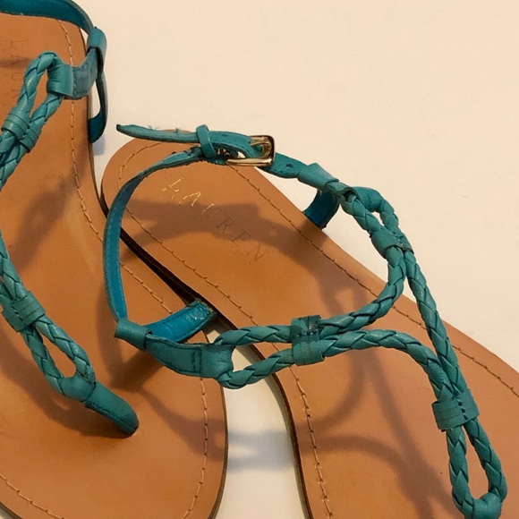 Teal Ralph Lauren rope sandals - Picture 3 of 3